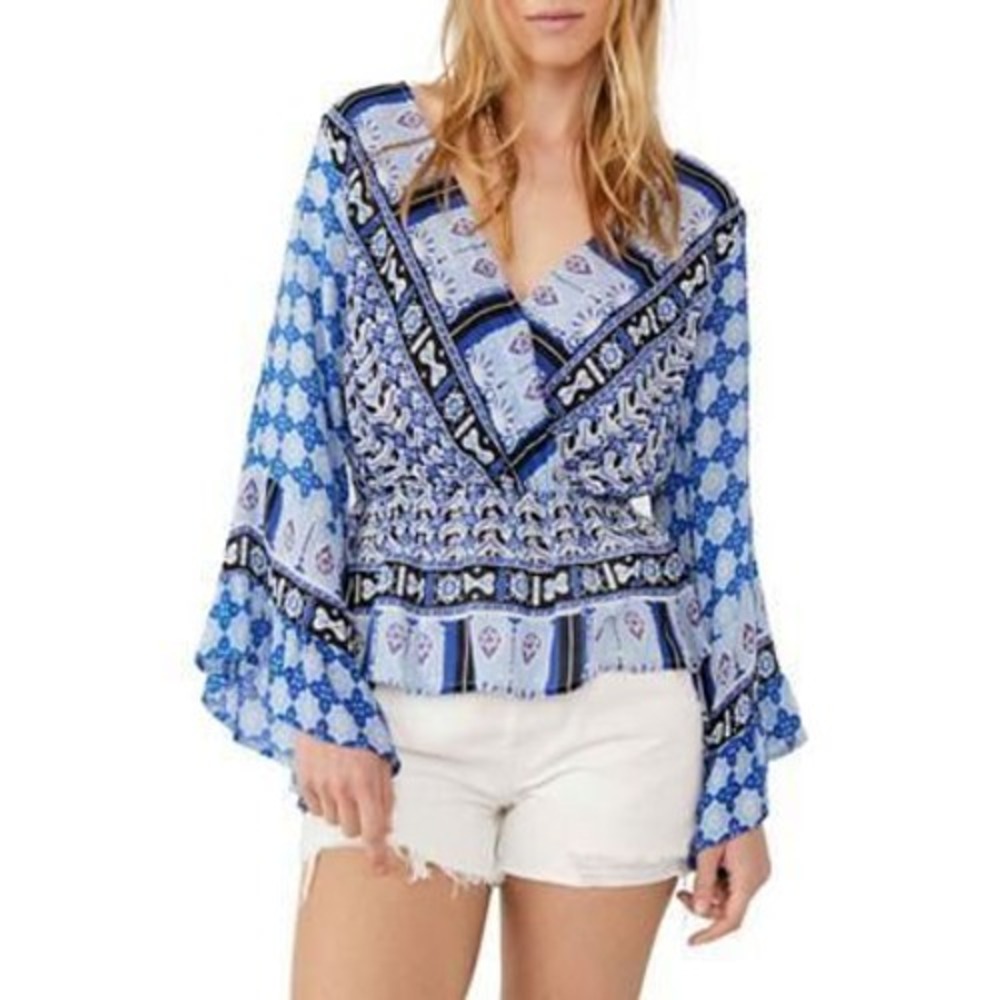 Free People Rosalie Wrap Top